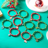 HANDMADE FLOWER BEADS MAGNETIC BEADED BRACELET_CWAJE2396