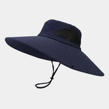 MENS WIDE BRIM UV PROTECTION FISHING HIKING HAT_CWAH3842