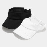 HOLLOW DOT DESIGN VISOR CAP BREATHABLE SUN HAT_CWAH3313