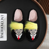 CREATIVE YELLOW HAIR FUN COTTON SLIPPERS_CWSHS0862