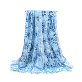 PAISLEY SATIN LONG SCARF WRAP FOR BEACH TRAVEL_CWASC0688
