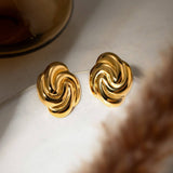 STAINLESS STEEL RECTANGULAR SPIRAL EARRINGS_CWASC1653