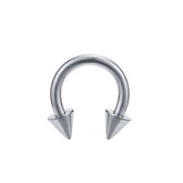 STAINLESS STEEL HORSESHOE LIP RING PIERCING_CWMM9585