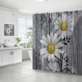FLOWER WATERPROOF BATHROOM SHOWER CURTAIN_CWMM1798