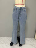 Stylish Retro Straight-Leg Baggy Denim Pants