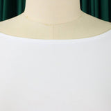 FASHION SOLID COLOR HIPWRAPPED FLARED SLEEVE DRESS_CWDMD3663