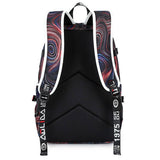 BACKPACKS FOR SCHOOL GRAFFITI PRINT TRAVEL BAG_CWAB5515