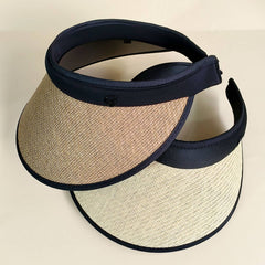 Two Tone Straw Visor Hat_Cwah0467