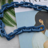 ACRYLIC SQUARE MULTI COLOR BAG CHAIN BAG STRAP_CWMM5093