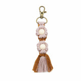 HAND WOVEN FLOWER KEYCHAIN_CWMM1563
