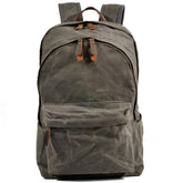 Vintage Waxed Canvas Outdoor Backpack Unisex_Cwab5527