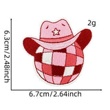 PINK GIRL WESTERN COWBOY GIRL CARTOON STICKER_CWMM4036