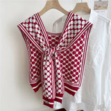 FLORAL KNIT SHAWL LIGHT CARDIGAN SCARF FOR WOMEN_CWASC0847