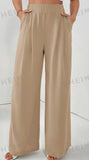 Wide Leg Drop High Waist Slim Casual Pants