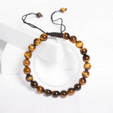 Tiger Eye Colorful Frosted Stone Bracelet_Cwasc0702
