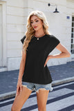 Solid Color Crew Neck Fashion Short-Sleeved Shirt