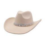 FALL WINTER WESTERN ETHNIC WOOL COWBOY FEDORA_CWAH04477