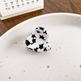 MINI HEART ACETATE CLAW CLIP ELEGANT SIDE CLIP_CWAHA0732