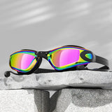 HD ANTI FOG SILICONE SWIM GOGGLES MIRRORED LENS_CWMM6634