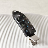 Elegant Acetate Duckbill Clip?Crystal Barrette_Cwaha07202