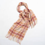 NORDIC PLAID WOOL SCARF WARM WINTER COUPLE WRAP_CWASC2357
