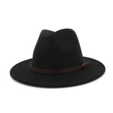 EUROPEAN AND AMERICAN FLAT BRIM HAT JAZZ HAT_CWAH1780