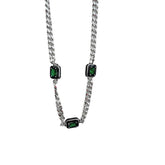 SIMPLE GEMSTONE NECKLACE_CWAJE1276