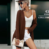 Vintage Unbuttoned Twist Cardigan Jacket