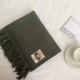 SOLID COLOR FAUX CASHMERE SCARF WINTER WRAP_CWASC2303