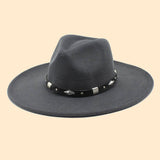 Women Fashion Casual Big Felt Hat Jazz Hat_Cwah0843