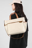 Storage Pocket Large Canvas Messenger Bag_Cuab0099