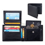 COWHIDE TRI FOLD WALLET MULTI FUNCTION RETRO WALLET_CWAB3709