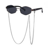 FASHION CHAIN IRREGULAR FRAME SUNGLASSES_CWASG0609