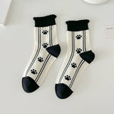 CUTE CARTOON PATTERN PURE COTTON MID CALF SOCKS_CWMS0539