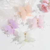 SWEET RHINESTONE BUTTERFLY MINI CLAW SPARKLY CLIP_CWAHA2303