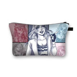 STYLISH PATTERNED WATERPROOF LINEN COSMETIC BAG_CWAB2257