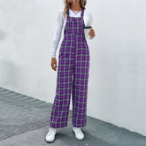 Womens Stylish Baggy Plaid Suspenders