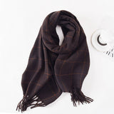DOUBLE SIDED PLAID SCARF FOR WOMEN WINTER CHIC_CWASC0401