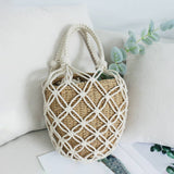 Women Straw Rattan Beach Bucket Bag_Cwab0827