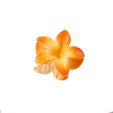 GRADIENT FLOWER HAIR CLAW PLUMERIA BEACH CLIP_CWMM4940