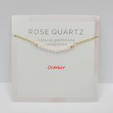 DECEMBER NECKLACE NATURAL STONE LOCK BONE CHAIN_CWAJE1054