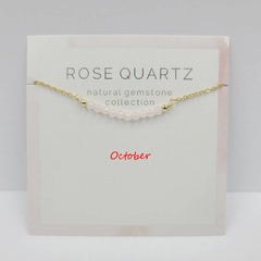 DECEMBER NECKLACE NATURAL STONE LOCK BONE CHAIN_CWAJE1054