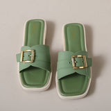 ADJUSTABLE BUCKLED SANDALS SLIPPERS_CWSHS0674