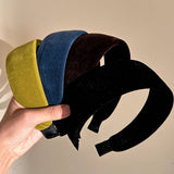 Velvet Wide Headband Elegant Daily Wear_Cwaha07833