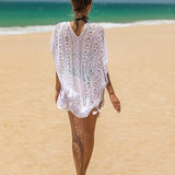 Womens Holiday Fringe Bikini Swimsuit Cover Up