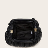 SIMPLE PLEATED SHOULDER CLOUD BAG_CWAB2646