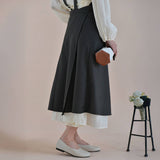 FRENCH DRESS STYLE LINEN APRONS WITH POCKETS_CWMM3305