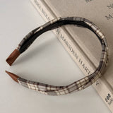 Plaid Buckle Headband College Autumn Style_Cwaha08166