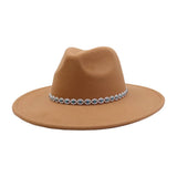 ETHNIC STYLE WOOL BLEND FEDORA HAT MEN WOMEN_CWAH04388