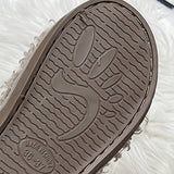 HOMEN LEISURE ROLL PLUSH OPEN TOED SLIPPERS_CWSHS0366